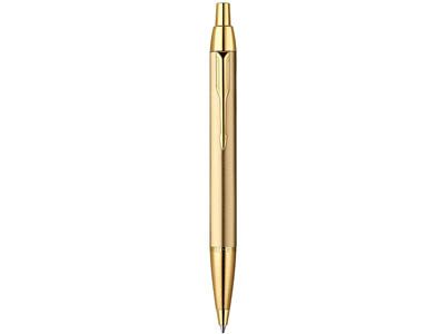 Ручка шариковая Parker модель IM Deluxe Gold GT в футляре. Черные чернила - фото