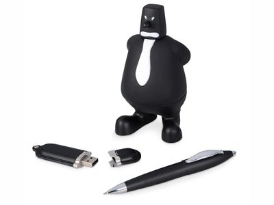 Набор: блекмэн Майк, флеш-карта USB 2. на 4 Гб, ручка шариковая - фото