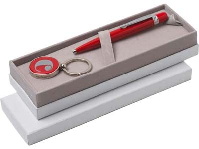 Набор Cacharel: шариковая ручка, брелок с флеш-картой USB 2. на 4 Гб - фото