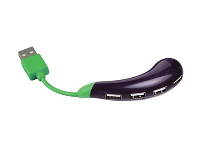 USB Hub на 4 порта «Баклажан» - фото