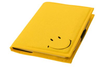 Блокнот А5 «Smiley», желтый - фото