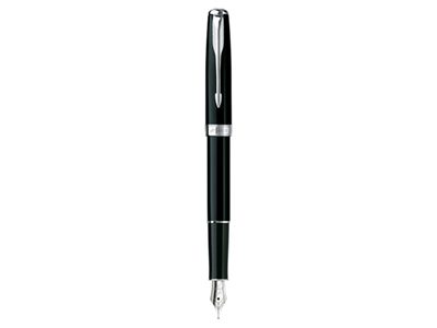 Ручка перьевая Parker модель Sonnet Matte Black СT в футляре - фото