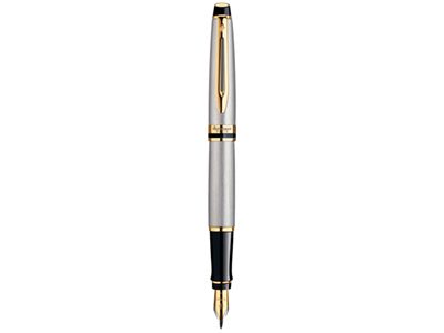 Ручка перьевая Waterman модель Expert 3 Stainless Steel GT в футляре - фото