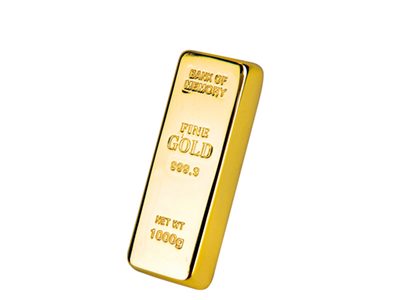 Флеш-карта «Слиток золота»  USB 2.0 на 4 Gb ( 4Gb ) - фото