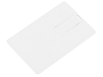 Флеш-карта USB 2.0 на 16 Gb в форме кредитной карты, белая ( 16Gb ) - фото