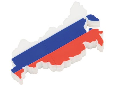 Флеш-карта USB 2.0 на 4 Gb в форме карты России ( 4Gb ) - фото