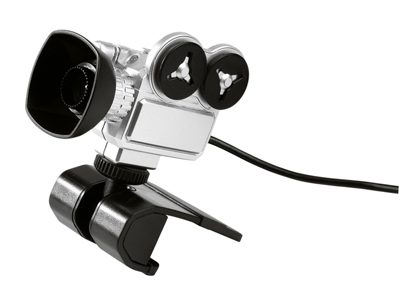 USB веб-камера в виде кинокамеры. Имеет 2 варианта крепления - фото