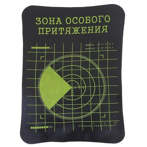 Автоковрик на торпеду ЗОНА ОСОБОГО ПРИТЯЖЕНИЯ - фото