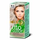 Стойкая крем-краска для волос Fitocolor 115 мл, тон 9.1 пепельный блондин (ФИТОкосметик) - фото