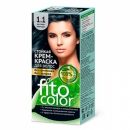 Стойкая крем-краска для волос Fitocolor 115 мл, тон 1.1 иссиня-черный (ФИТОкосметик) - фото