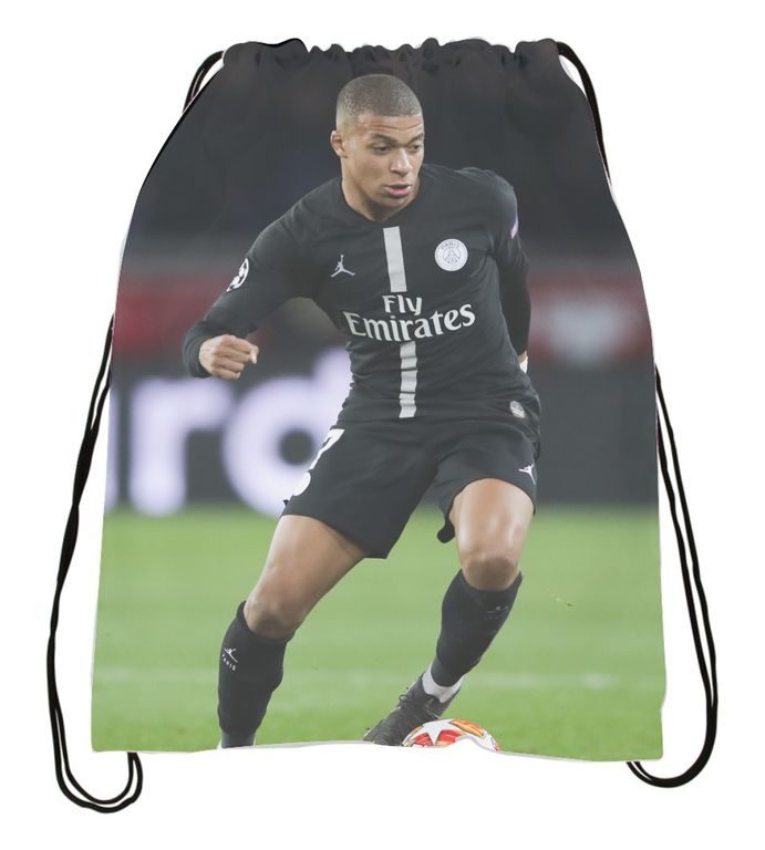 Сумка-мешок для обуви Kylian Mbappe Lottin, Килиан Мбаппе Лоттен №1 - фото