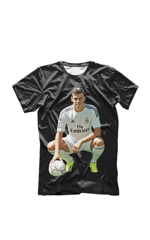 Футболка с полной запечаткой Гарет Фрэнк Бейл,Gareth Frank Bale №1 - фото