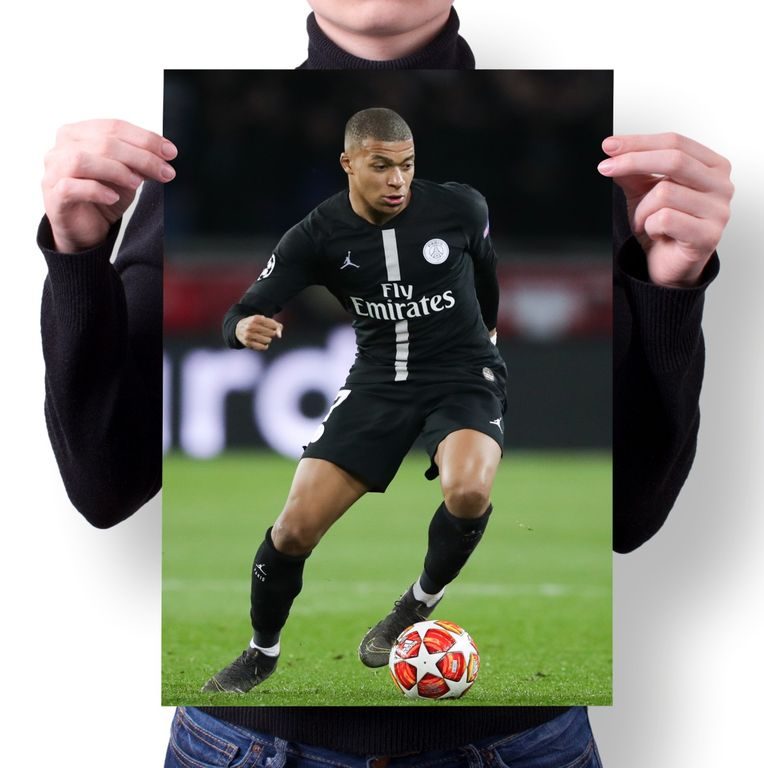 Плакат Kylian Mbappe Lottin, Килиан Мбаппе Лоттен №1 - фото