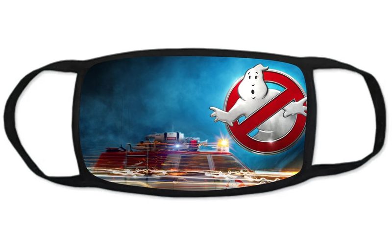 Тканевая защитная маска на лицо Охотники за привидениями/ Ghostbusters №1 - фото