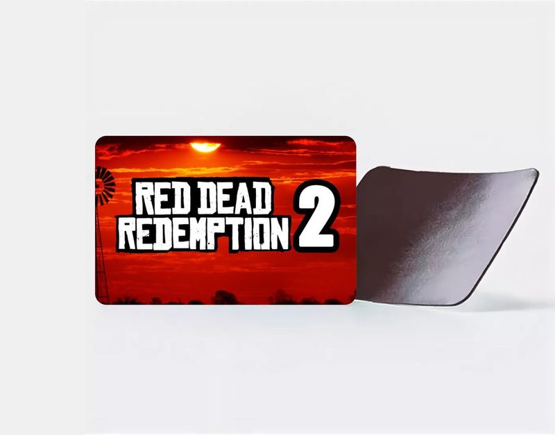 Магнит виниловый RED DEAD REDEMPTION 2,РЕД ДЕАД РЕДЕМПТИОН 2 №1 - фото