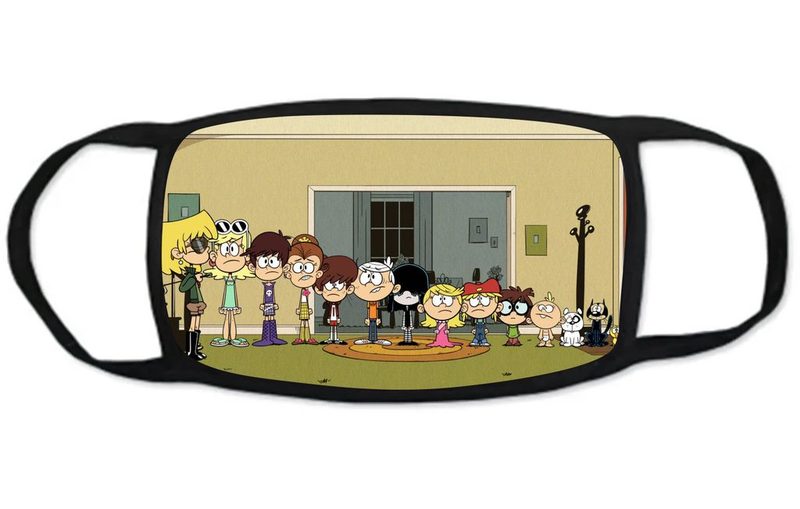 Тканевая защитная маска на лицо The Loud House, Мой шумный дом №1 - фото
