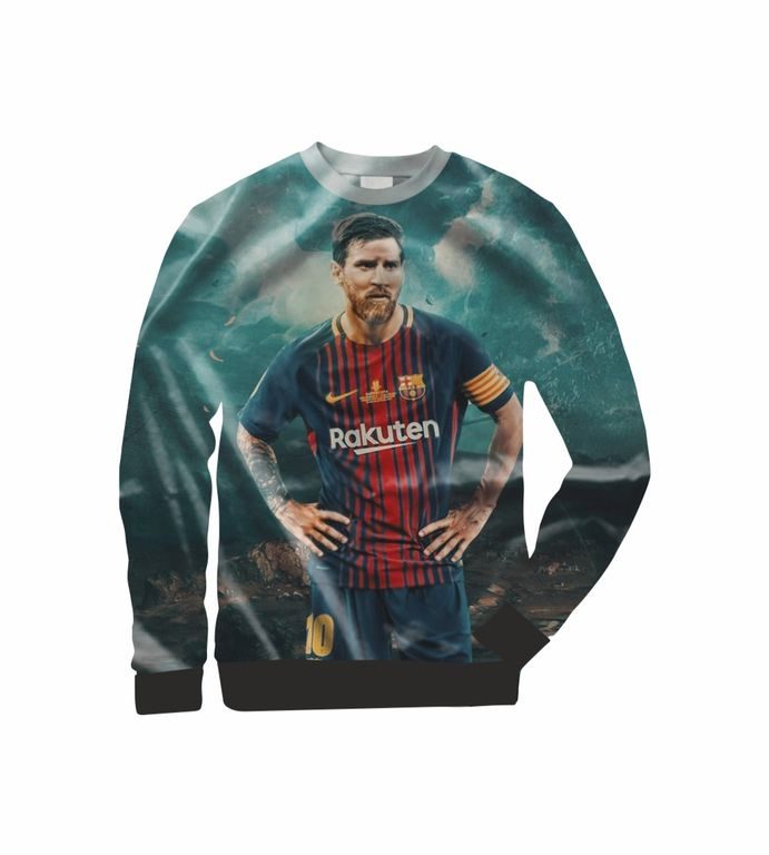 Свитшот 3Д Лионель Месси, Lionel Messi №1 - фото