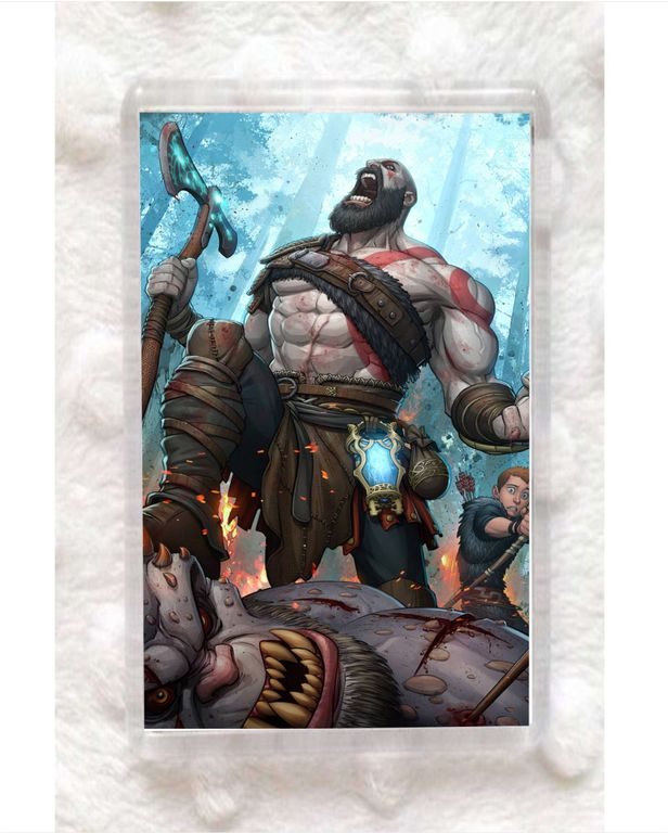 Магнит God of War №1 - фото