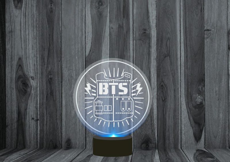Светильник 3D, ночник BTS, БТС №2 - фото