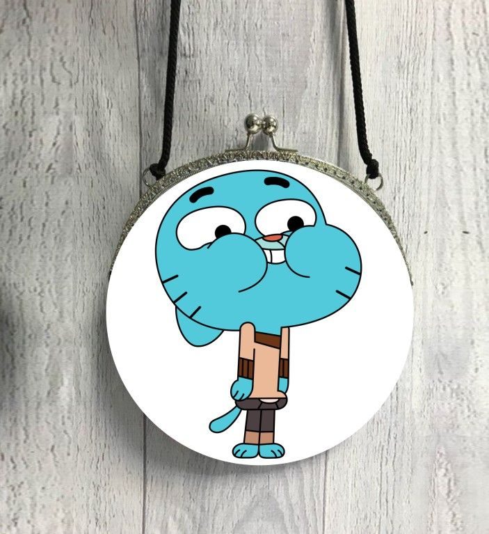 Сумка круглая Удивительный мир Гамбола, The Amazing World of Gumball №2 - фото
