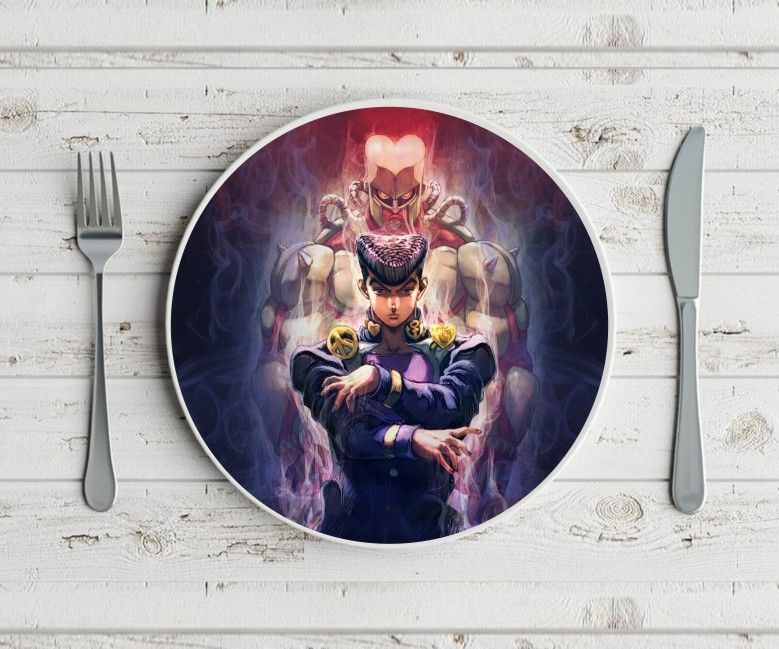 Тарелка Невероятные приключения ДжоДжо, JoJo’s Bizarre Adventure №2 - фото