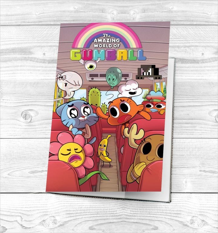 Обложка на паспорт Удивительный мир Гамбола, The Amazing World of Gumball №3 - фото