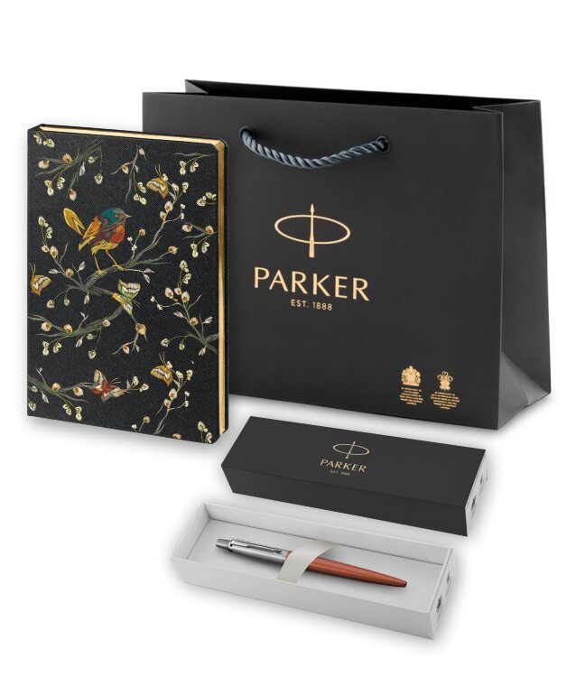 Подарочный набор Parker: Шариковая Ручка Parker Jotter Essential Chelsea Orange CT и Ежедневник PB1951110_5303189 - фото
