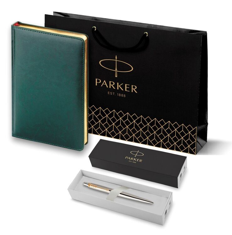 Подарочный набор Parker: Ежедневник и Шариковая Ручка Jotter Essential 195331_2805182 - фото