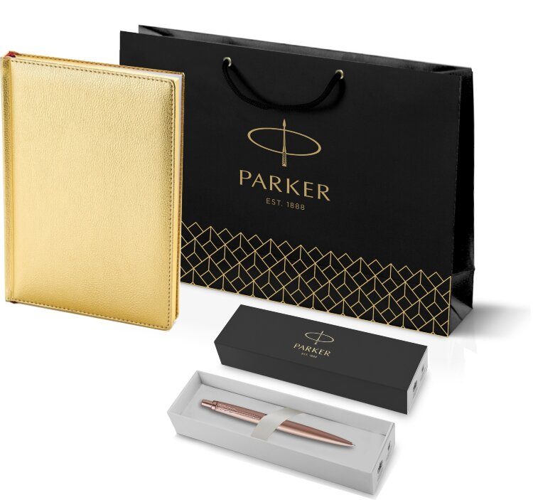 Подарочный набор Parker: Ручка Parker Jotter XL SE20 Monochrome Pink Gold и Ежедневник 212_3_128112755 - фото