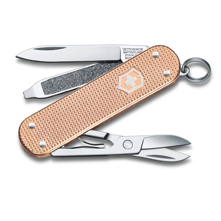 Нож-брелок Classic SD Alox Colors Fresh Peach VICTORINOX 0.6221.202G - фото