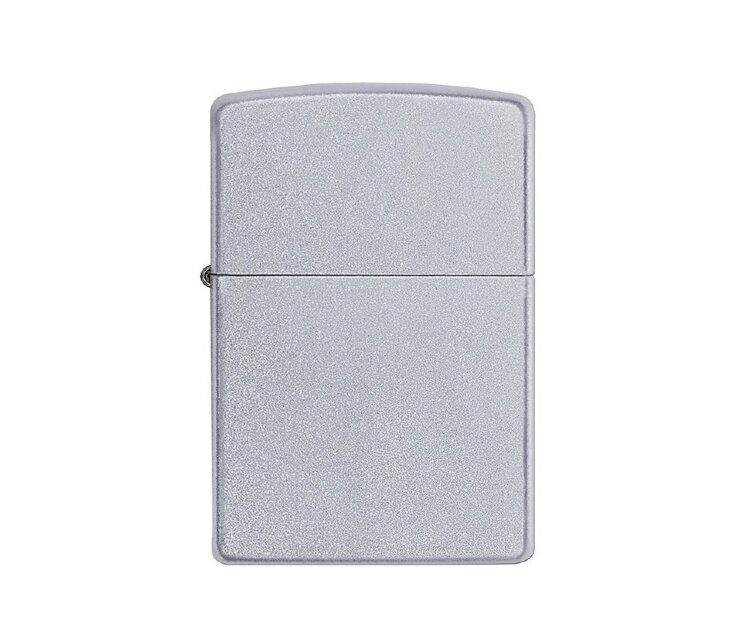 Газовая зажигалка Zippo Satin Chrome 205 с двойной дугой - фото