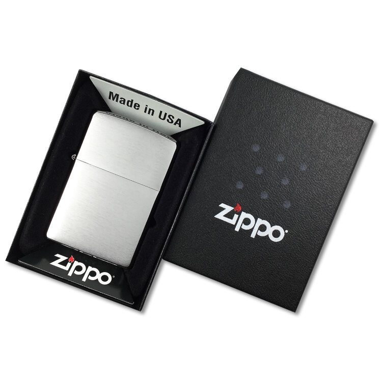 Газовая Турбо Зажигалка Zippo Brushed Chrome - фото
