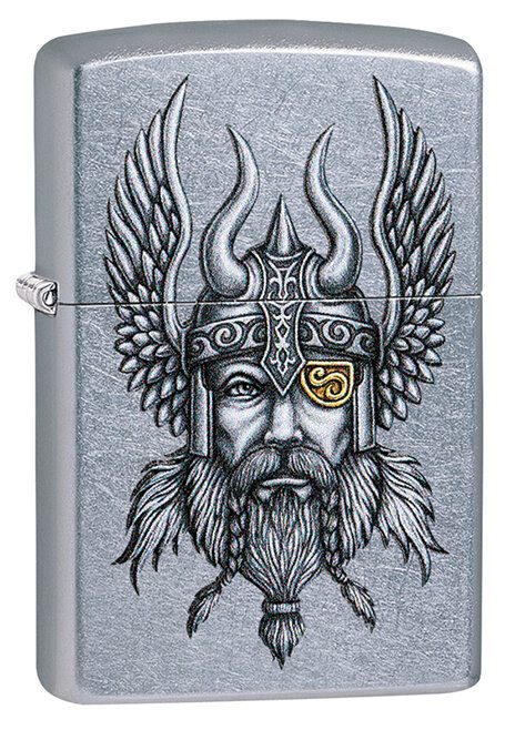 Зажигалка Zippo 29871 Viking Warrior Street Chrome - фото