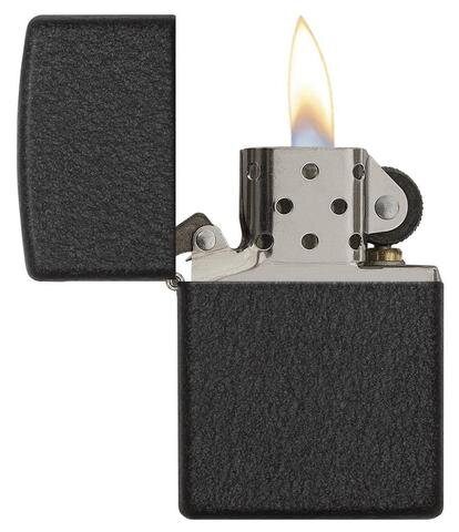 Зажигалка Zippo Black Crackle 236 - фото