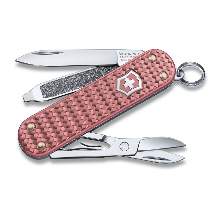 Нож-брелок Classic SD Precious Alox Gentle Rose VICTORINOX 0.6221.405G - фото