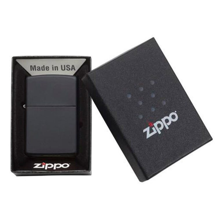 Газовая зажигалка Zippo Black Matte Zippo 218 с двойной дугой - фото