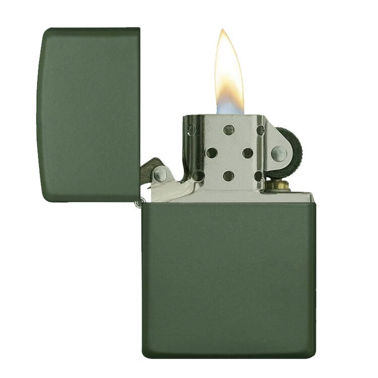 Зажигалка ZIPPO Classic Green Matte 221 - фото