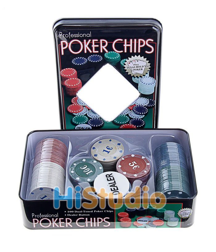 Набор для покера PockerChips 100 фишек - фото