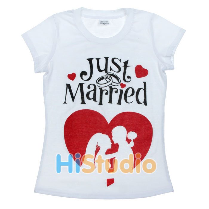 Футболка женская  Just Married - фото