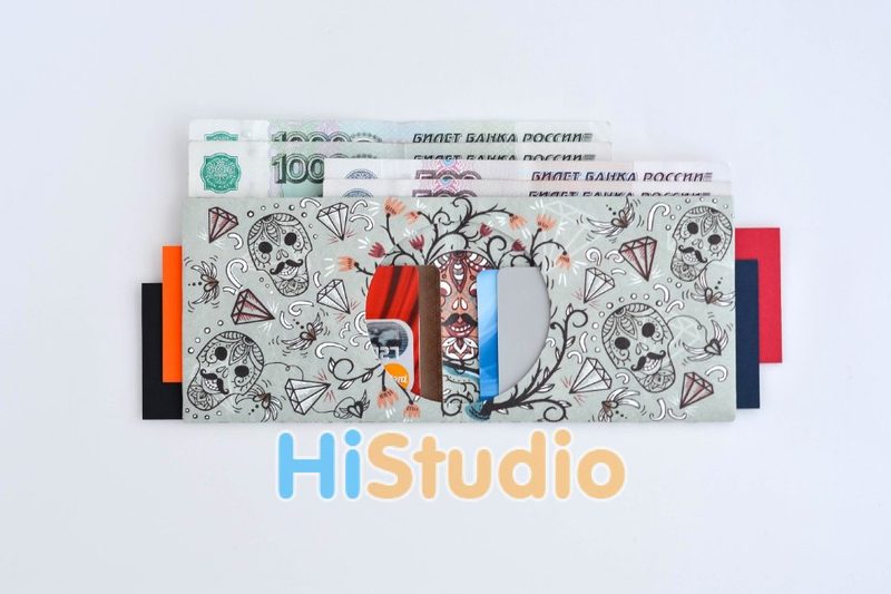 Кошелек New Wallet Skulls - фото