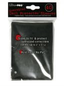 Протекторы Ultra-Pro Большие (90х125мм, 40шт.): Черные - фото