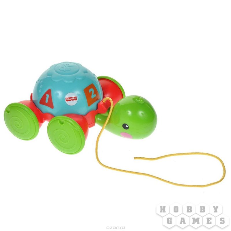 Fisher Price. Обучающая черепашка на колесиках - фото
