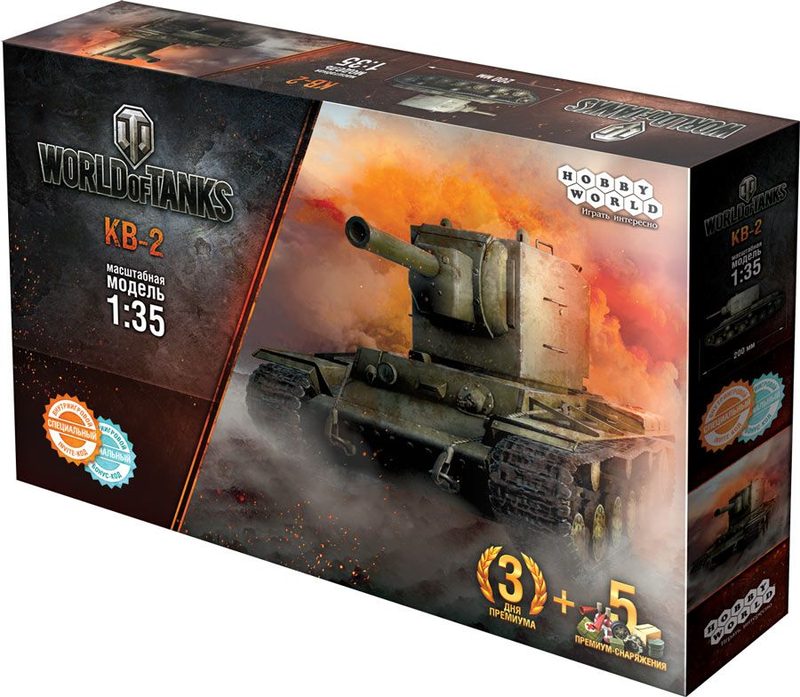 World of Tanks. КВ-2. Масштабная модель 1:35 (Сборный танк) (2-е рус. изд.) - фото