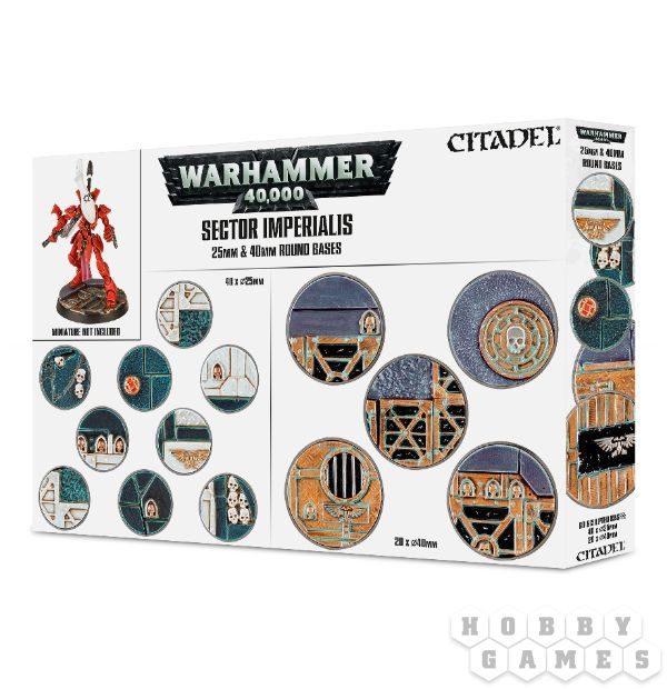 Sector Imperialis: 25 & 40 mm Round Bases - фото