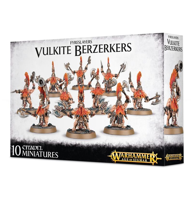 Игра Warhammer Age of Sigmar. Fyreslayers Vulkite Berzerkers - фото