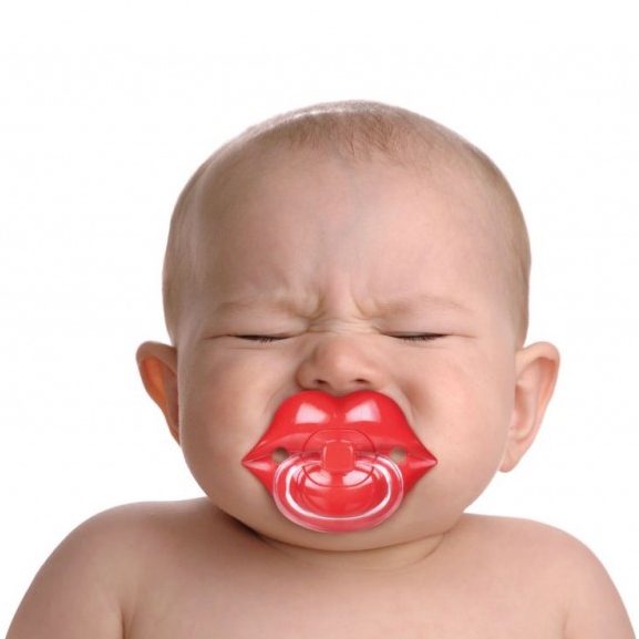 Соска - пустышка Chill Baby (губы) - фото