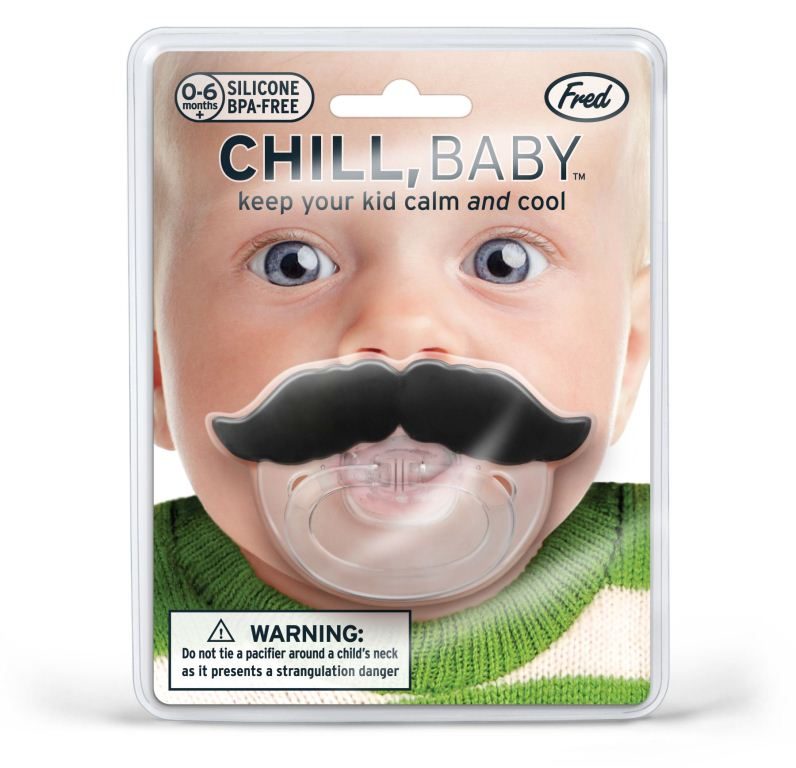Соска - пустышка Chill Baby (усы) - фото