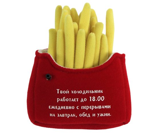 Игрушка - магнит Картошка фри для похудения - фото