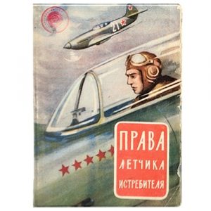 Обложка на автодокументы Права летчика - фото