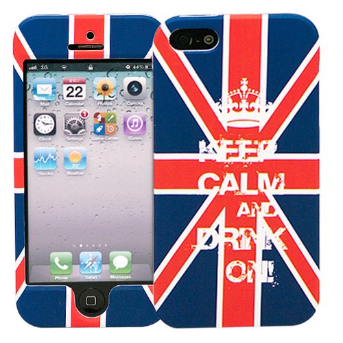 Чехол для iPhone 5/5S Dual - Keep calm UK - фото